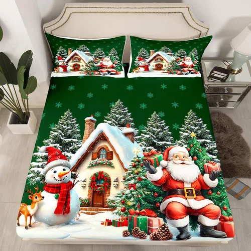 Vista 40 de Erosebridal Divertida sábana bajera ajustable de Halloween para niños, lindo juego de ropa de cama de calabaza fantasma, decoración de Halloween
