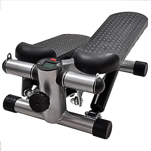 Vista 5 de BalanceFrom - Máquina de paso, stepper, ajustable con bandas de resistencia, gris.