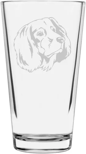 Vista 130 de Podenco Canario - Vaso de pinta de 16 onzas con temática de perro personalizado