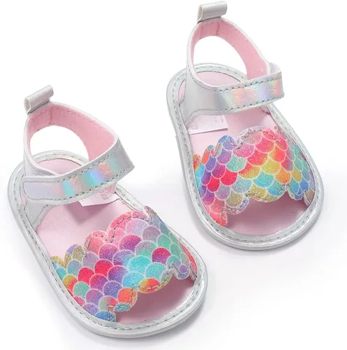 Vista 4 de Sandalias para bebés y niñas con vestido de princesa para primeros pasos