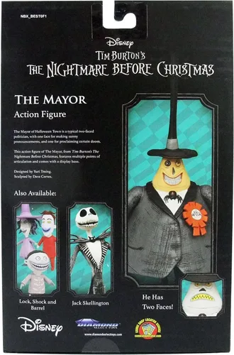Vista 5 de Diamond Select Toys The Nightmare Before Christmas Best of Series: Mayor figura de acción, multicolor