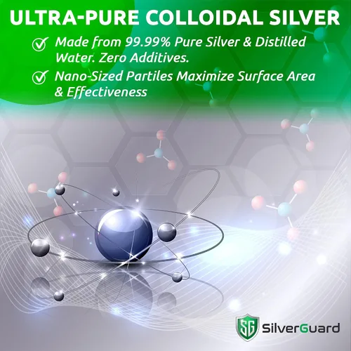 Vista 4 de SilverAll - Limpiador mejorado de peróxido de hidrógeno + plata activa, limpiador multiusos con protector plateado de larga duración, peróxido