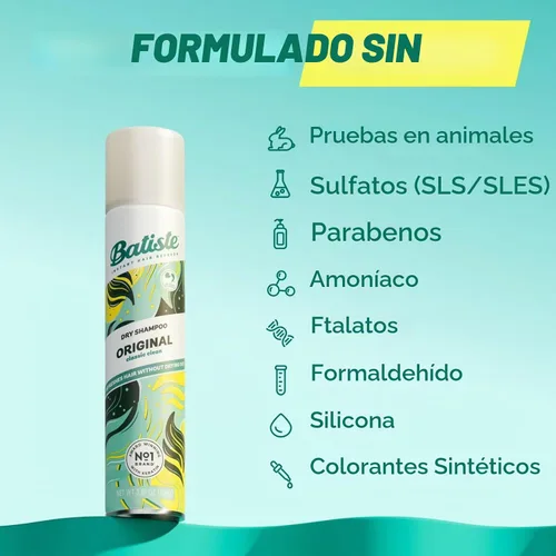 Vista 7 de Batiste Champú seco de 6.73 fl oz de Batiste Original
