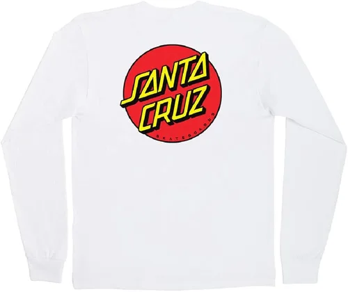 Vista 2 de NHS Santa Cruz playeras mangas largas con puntos, clásicas, para hombre