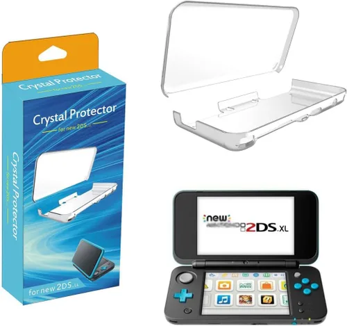 Vista 7 de VSEER Funda protectora para 2DS XL, transparente, transparente, antiarañazos, compatible con 2017 2DS XL LL