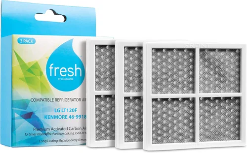 Vista 9 de Mist Filtro de aire fresco para refrigerador L120F, LG ThinQ filtro de aire fresco, Kenmore Elite 469918, reemplazo de 6 meses, paquete de 2
