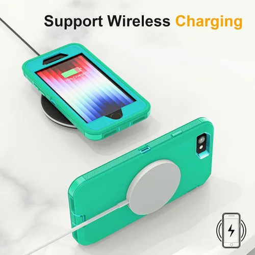 Vista 7 de jaroco Fundas para Dedos para Funda de iPhone SE, Nanofibras Superconductoras de 0.15mm, Sensación Suave, Antisudor con Funda de Teléfono