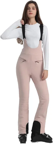 Vista 3 de GSOU SNOW Women Ski Bib Pants Snow Overalls Snowboard Waterproof Windproof Insulated Slim Winter Warm High elasticity