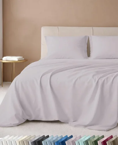 Vista 36 de California Design Den Juego de sábanas tamaño King, 100% algodón, sábanas lujosas de 600 hilos con bolsillo profundo, ropa de cama duradera con 16