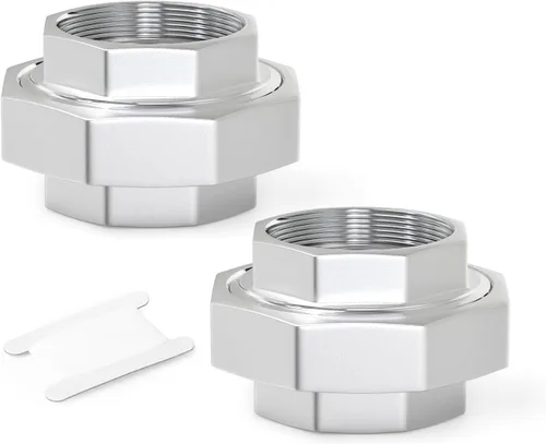 Vista 18 de TAISHER 1 pieza Unión de acero inoxidable 304, 2" NPT hembra, conexión de tubería fundida