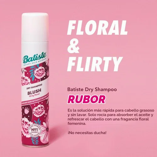 Vista 3 de Batiste Champú seco, fragancia rubor, 3.81 onzas (paquete de 6)