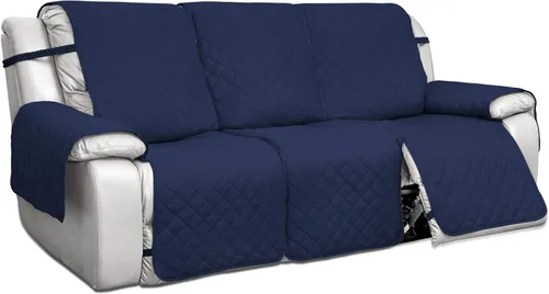 Vista 18 de PureFit Fundas de Sofá Reversibles Resistentes al Agua para Sofá Reclinable de 3 Asientos - Funda Antideslizante para Sofá Reclinable Dividido de 3