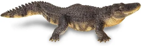 Vista 6 de Safari Ltd. Figura de cocodrilo – Figura detallada de caimán de plástico de 10.5 pulgadas – Divertido juguete educativo para niños, niñas y niños a
