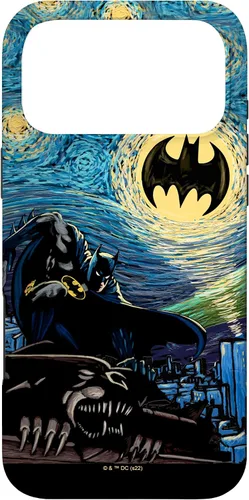 Vista 22 de DC Comics Batman Starry Night Style Painting Case para iPhone 17
