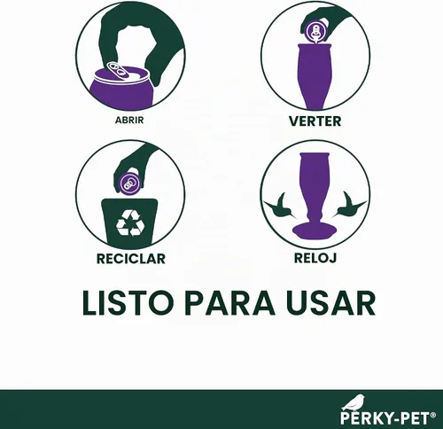 Vista 5 de Perky-Pet 522 Néctar de colibrí transparente listo para usar en lata de aluminio reciclable – 4 latas, 16 onzas cada una – 64 onzas líquidas