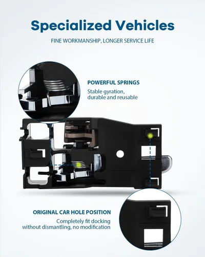 Vista 6 de LUJUNTEC Manijas interiores de puerta de repuesto para Toyota Avalon Beige (2 unidades)