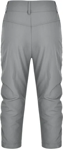 Vista 5 de Pantalones cargo a media pantorrilla para mujer, pantalones capri de verano casuales ajustados para senderismo, pantalones deportivos suaves