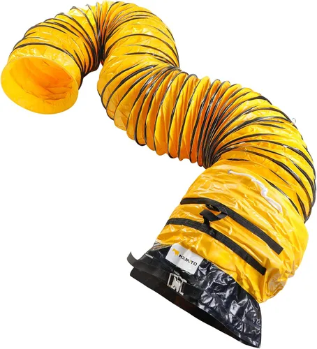 Vista 14 de MOUNTO Manguera flexible de conducto de PVC de 25 pies para ventilador de escape (8 pulgadas)