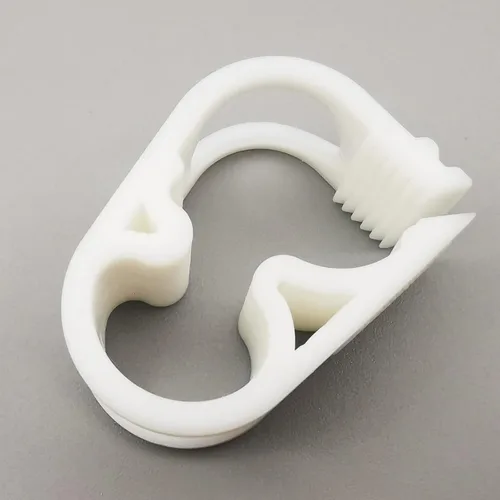 Vista 15 de Abrazadera de tubo de plástico PBT de 284.0 °F resistente al calor, clip de tubo ajustable, abrazadera de manguera de control de flujo industrial