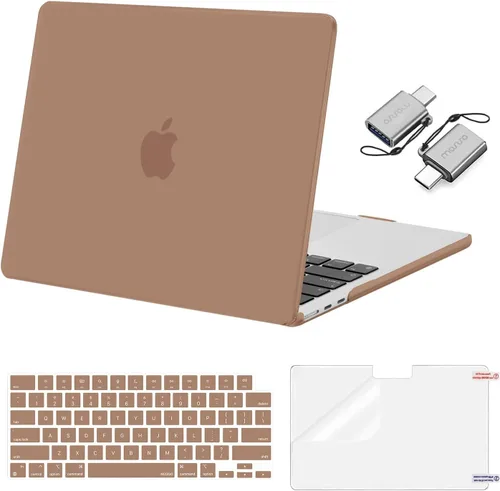 Vista 14 de Mosiso Funda para MacBook Air de 13 y 13.6 pulgadas, 2024, 2023 y 2022, M3 A3113, M2 A2681, Touch ID, carcasa rígida, cubierta de teclado, protector