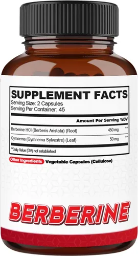 Vista 7 de agobi Suplementos de berberina de 500 mg con Gymnema Sylvestre - Fórmula súper concentrada para el sistema inmunológico, la salud de la circulación