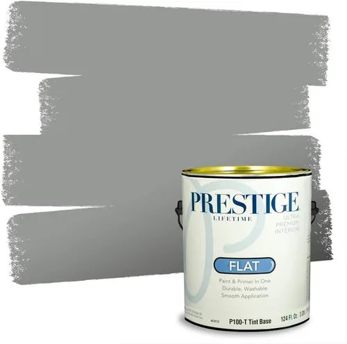 Vista 165 de PRESTIGE Paints - Pintura interior e imprimación en uno, 1 galón, cáscara de huevo, pimienta envejecida