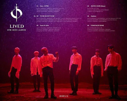 Vista 7 de ONEUS [LIVED] 4th Mini Album 1ea CD+FOLDED POSTER+96p Photo Book+12p Lyrics Book +1ea Character Card+2ea Photo Card K-POP SEALED TRACKING CODE