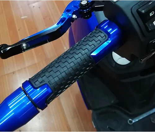 Vista 4 de Empuñaduras de manillar de aluminio CNC para motocicleta de 7/8 pulgadas, 0.866 in, compatibles con Ninja 250R 300R 250 650 1000SX ZX6R ZX9R ZX10R