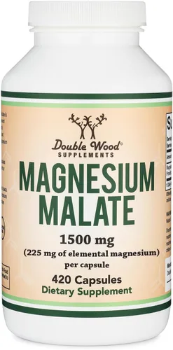 Vista 4 de Cápsulas de Malato de Magnesio (180 unidades) - 1,500 mg por porción (Magnesio enlazado al ácido málico), probado por terceros, apto para veganos