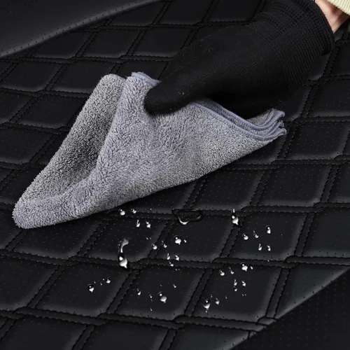 Vista 7 de Huidasource Tundra - Fundas de asiento de automóvil impermeables para la parte delantera y trasera, de cuero, protector de cojín de asiento Juego
