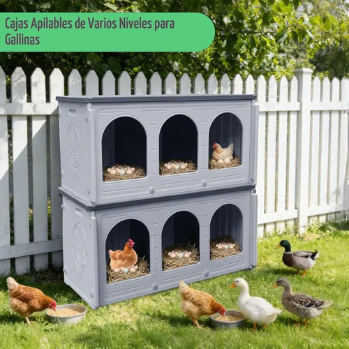 Vista 10 de Rockever Cajas de anidación para pollos, cajas de anidación de plástico