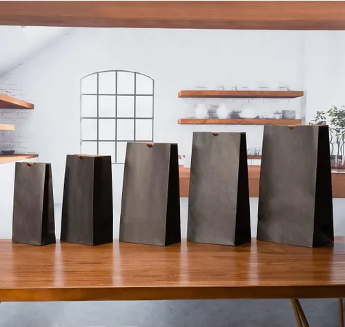 Vista 8 de Restaurantware Bag Tek - Bolsas de papel de 2 libras, 100 bolsas de almuerzo desechables, pequeñas para almuerzos, sándwiches y aperitivos, bolsas
