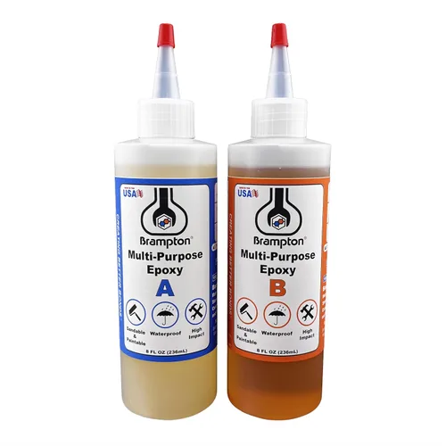 Vista 9 de Brampton Epoxi multiusos, fraguado rápido de 30 minutos, kit de pegamento epoxi impermeable de 2 partes para azulejos, metal, cerámica, vidrio