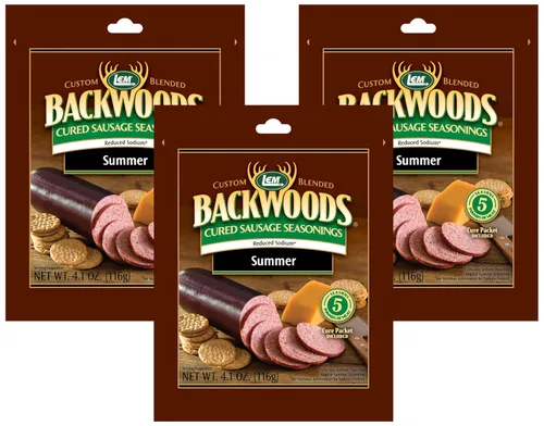 Vista 18 de LEM Products Backwoods Bratwurst – Salchicha curada con condimento, ideal para caza silvestre y carne doméstica, sazona hasta 25 libras de carne