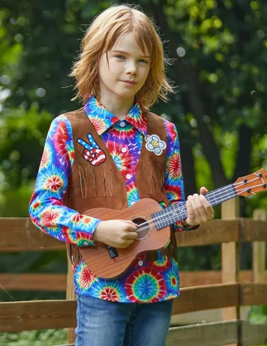 Vista 4 de BesserBay Camisa hawaiana de manga larga con botones para niños de 4 a 12 años