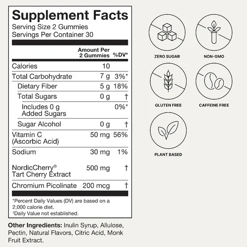 Vista 5 de Humann SuperBeets - Gomitas masticables de corazón y cereza ácida