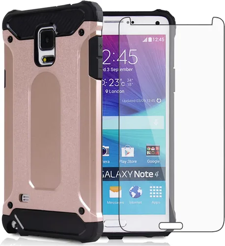Vista 9 de Funda de teléfono para Samsung Galaxy Note 3 con protector de pantalla de vidrio templado y accesorios para celulares, goma resistente, de doble