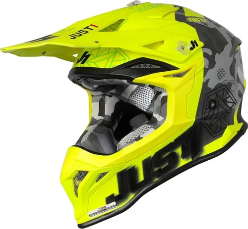 Vista 13 de Just1 Racing J39 - Casco de motocicleta MX Off-Road Motocross con carcasa externa de resina termoplástica