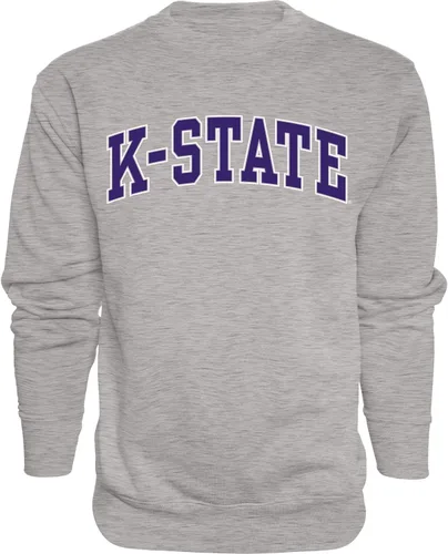 Vista 11 de Blue 84 NCAA para hombre Sudadera de cuello redondo con nombre de equipo jaspeado en color oscuro