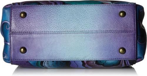 Vista 4 de Anna by Anuschka Women's Genuine Leather Small Multicompartment Satchel Shoulder Bag