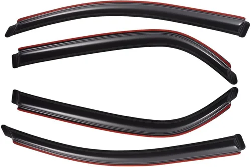 Vista 3 de Lightronic Visera de ventana de ventilación automática con clip extra duradero, compatible con Chevrolet Equinox y Pontiac Torrent 2005-2009