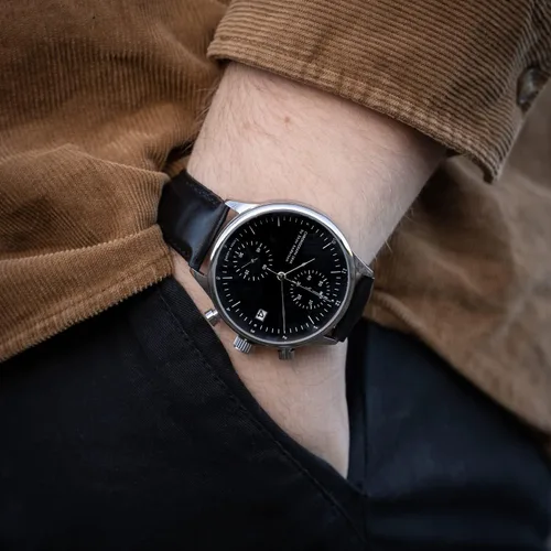 Vista 5 de 1844 Cronógrafo Reloj para hombre, acero inoxidable, analógico, resistente al agua