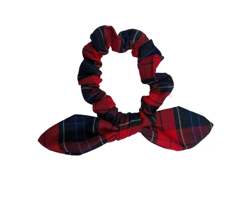 Vista 44 de Back to School/Uniform Plaid Scrunchie bunny ear Bowknot/School Uniform Plaid/Ponytail Bow Scrunchie/Plaid Accessories (Plaid 42-Bernards)