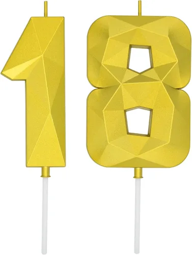 Vista 236 de DERVENTA Vela Grande de Cumpleaños Número 3D Verde Luminoso de 3.7 Pulgadas Celebración de Fiesta Aniversario Decoración Adorno para Pastel 1 Pieza