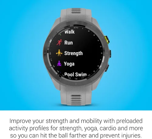 Vista 7 de Garmin Approach S70 Reloj Inteligente de Golf Mapas CourseView a Todo Color con Pantalla AMOLED Ejecución Avanzada de Tiros y Alineación de Putt