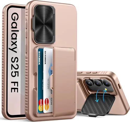 Vista 22 de para Samsung Galaxy S25 Funda, Compatible con MagSafe y Soporte Integrado y Grado Militar de Resistencia a Caídas, Funda Magnética Translúcida