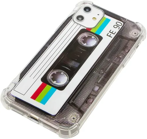 Vista 4 de FAteam - Funda para iPhone 11, acabado mate, resistente, suave, con esquinas reforzadas, TPU suave, parachoques retro, funda compatible con iPhone 11