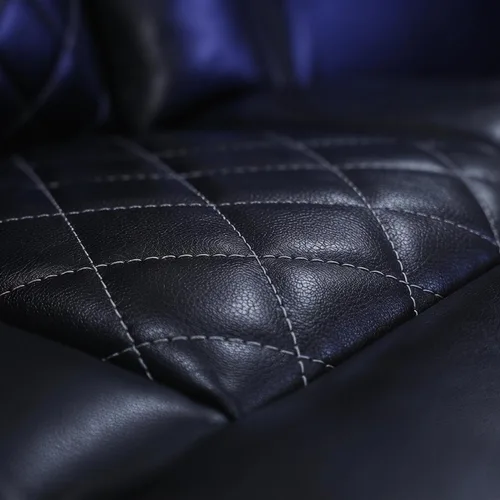 Vista 7 de Sofá modular reclinable eléctrico para sala de estar, moderno juego de sofá modular de cuero en forma de L, juego de sofá reclinable, con luces LED