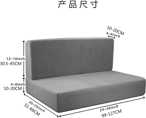 Vista 4 de EFELIM Fundas elásticas para cojines de dinette de caravana, funda de sofá de caravana, funda de asiento de sofá de caravana, funda suave
