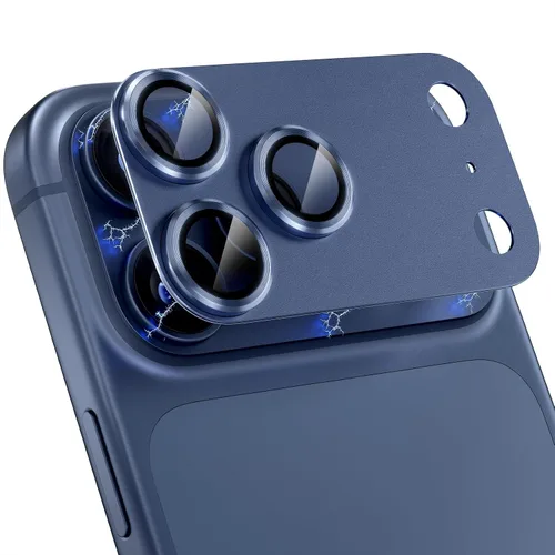 Vista 19 de Choiche - Protector de lente de cámara para iPhone 16 Pro/iPhone 16 Pro Max Full Camera Cover with 9H Tempered Glass Lens Screen Protector Metal